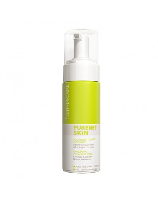 Dermacare Purnet Skin Mousse Nettoyante Exfoliante, 150 ML