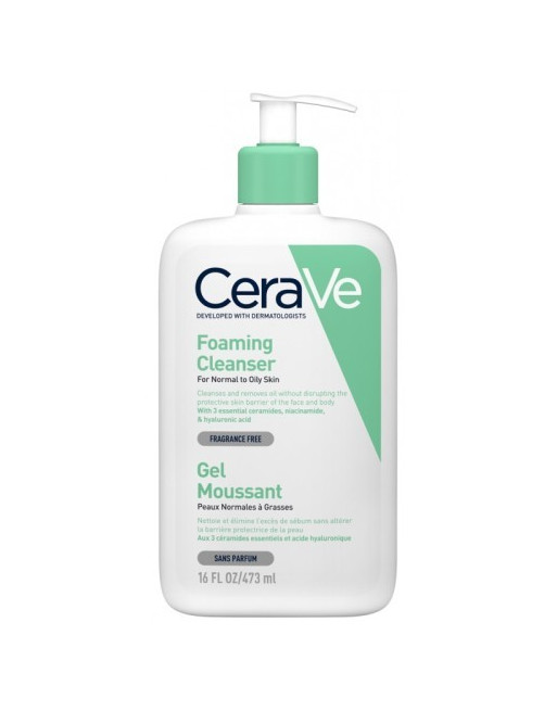CERAVE GEL MOUSSANT PEAUX NORMALES A GRASSES 473 ML