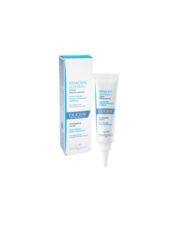 Ducray Keracnyl Glycolic+ Crème Désincrustante, 30ML