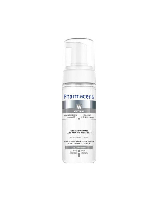 PHARMACERIS W Puri-Albucin Mousse Nettoyante Eclaircissante, 150ml