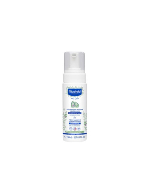 Mustela Bébé Shampooing Mousse Nourrisson Croutes De Lait, 150ml