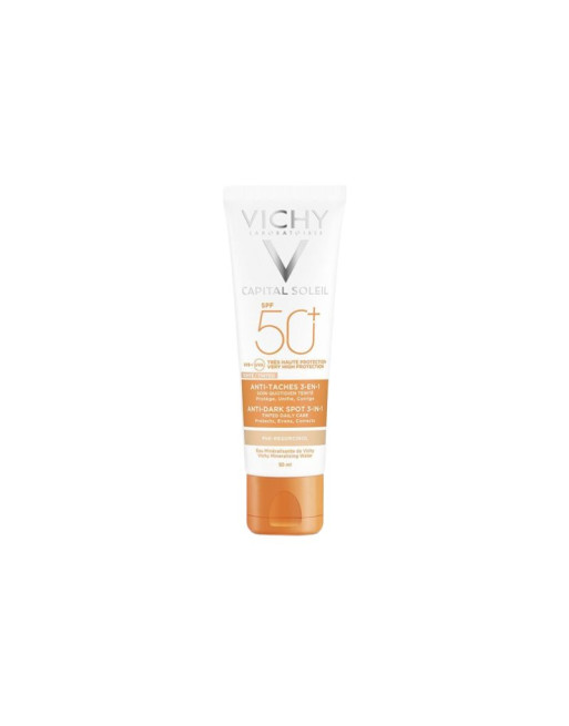 Vichy Capital Soleil Soin Antitaches teinté 3-en-1 SPF50+, 50ml
