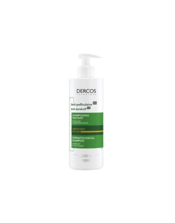 VICHY Dercos Shampooing Antipelliculaire Cheveux  Secs, 390ML