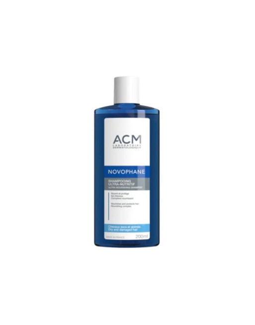 ACM Novophane Shampooing Ultra Nutritif Cheveux Secs Et Abimés, 200ml