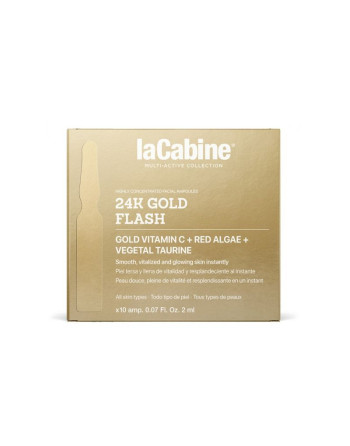 LACABINE 24k Gold Flash Ampoule 2ml, 10 Ampoules