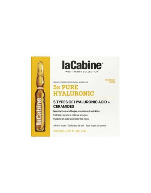 LA CABINE 5X Pure Hyaluronique 2ml, 10 Ampoules