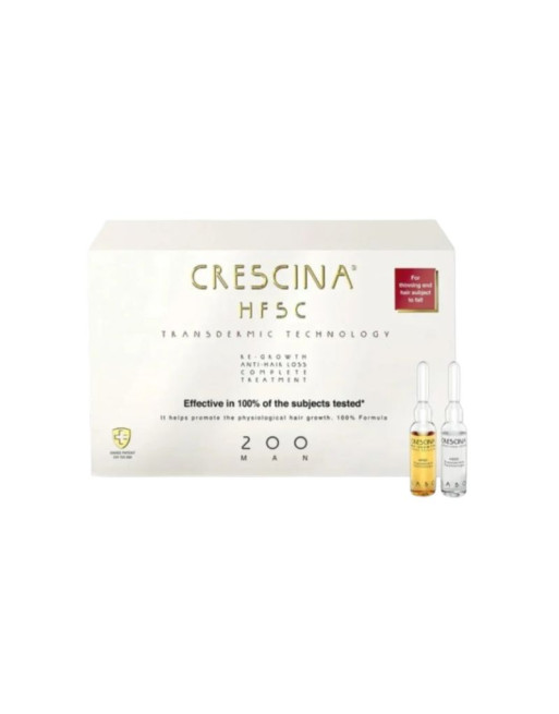 CRESCINA TTT Complet (Anti Chute+Repousse) 200 Homme 10 +10 Ampoules