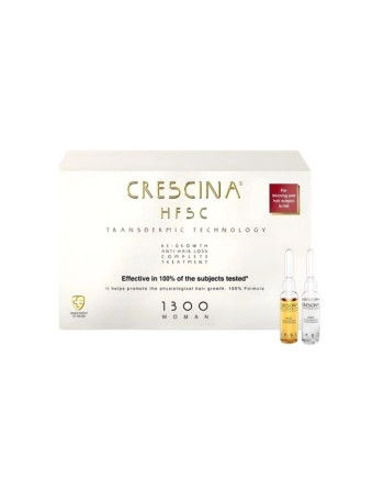 CRESCINA TTT Complet (Anti Chute+Repousse) 1300 Femme 10 +10 Ampoules