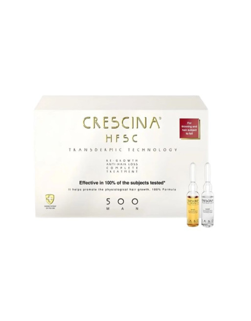 CRESCINA TTT Complet (Anti Chute Repousse) 500 Homme 10+10 Ampoules