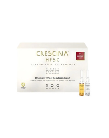 CRESCINA TTT Complet (Anti Chute Repousse) 500 Femme 10 +10 AMPOULES