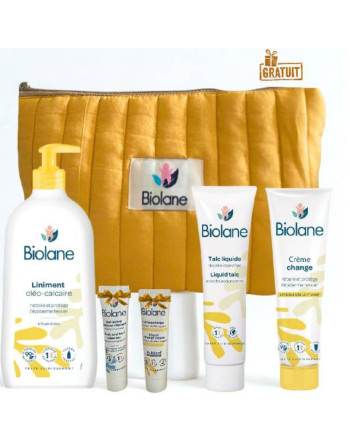 BIOLANE Trousse Kitchange Jaune ( Crème Change+liniment+Talc)