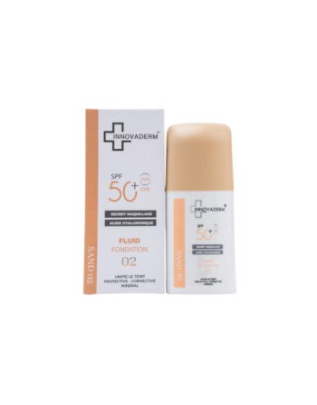 INNOVADERM Fluide Fondation Ecran Solaire Sand 02, 30ml