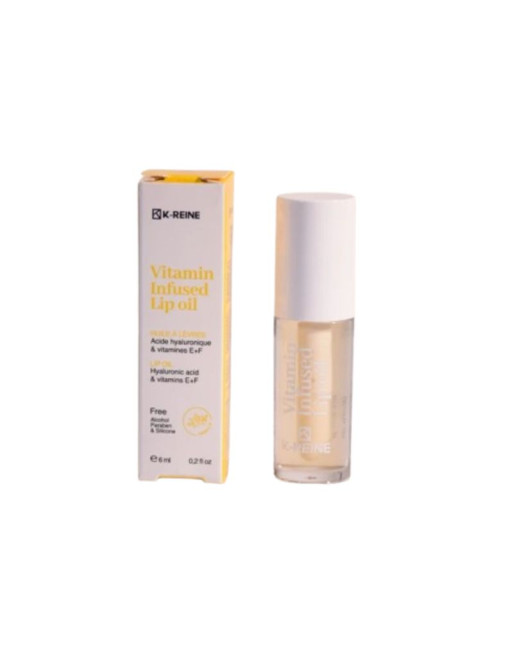 K-REINE Huile à Lèvres Vitaminée à La Vanille, 6ml