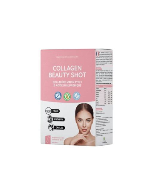 Collagen Beauty Shot Peau, Cheveux, Ongles, 10 Sachets