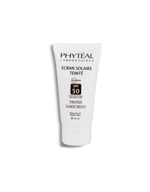 PHYTÉAL Écran Solaire Teinté Beige Éclat SPF 50+, 50ml