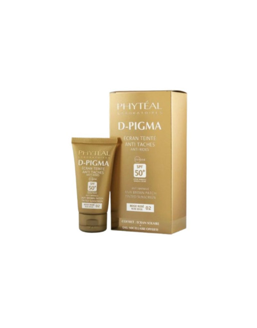 PHYTEAL D-Pigma Ecran Teinté Beige Rosé Spf50+ Eau Micellaire Offerte