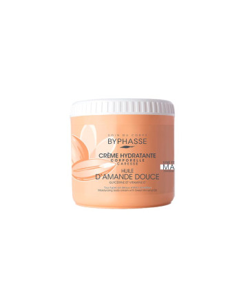 BYPHASSE Crème Hydratante Corps Huile D'amande Douce, 500ml
