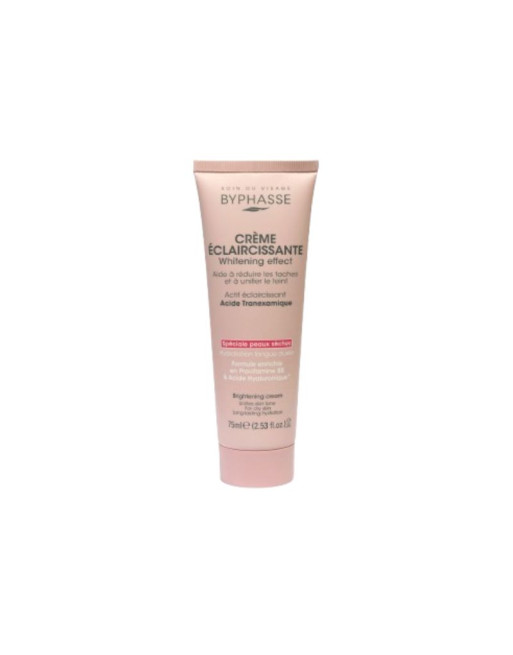 BYPHASSE Crème Visage Eclaircissant Peaux Sèches, 75ml