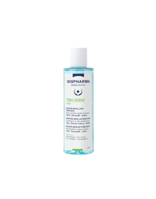 ISISPHARMA Teen Derm Aqua Solution Micellaire Visage/Yeux PMG, 250ml