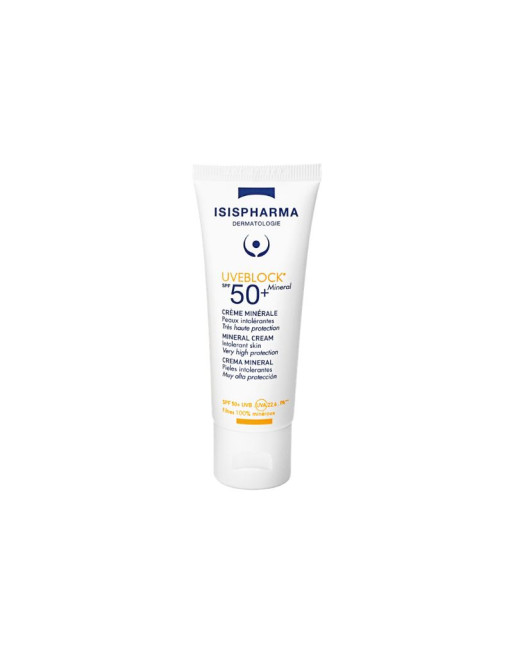 ISIS PHARMA Uveblock Ecran Crème Minérale Invisible Spf50+, 40ml