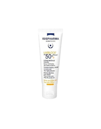 ISISPHARMA Uveblock Ecran Crème Minérale Teintée Spf50+, 40ml