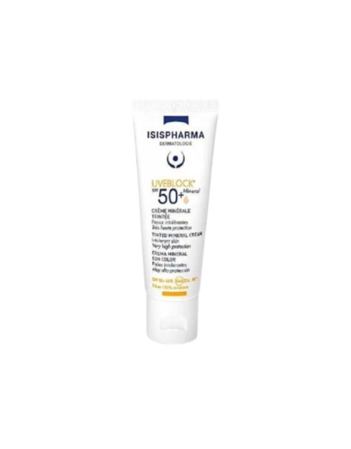ISISPHARMA Uveblock Ecran Crème Minérale Teintée Spf50+, 40ml