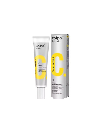TOLPA Bionic Dual Glow Crème De Nuit Réparatrice Double Eclat, 40ml