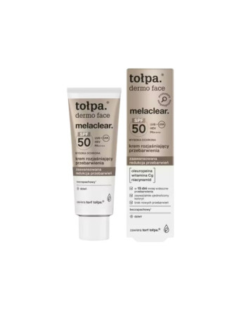 TOLPA Dermo Face Melaclear Crème Eclaircissante Antitaches Spf50+, 40ml