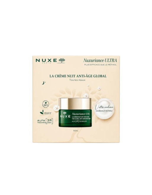 NUXE COFFRET CREME DE NUIT ANTI AGE GLOBAL 50ML + BRACELET OFFERT
