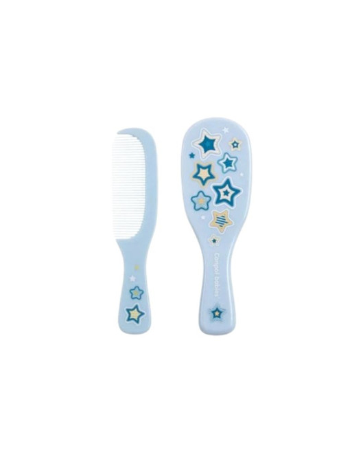CANPOL BABIE Brosse + Peigne 0M+ Bleu