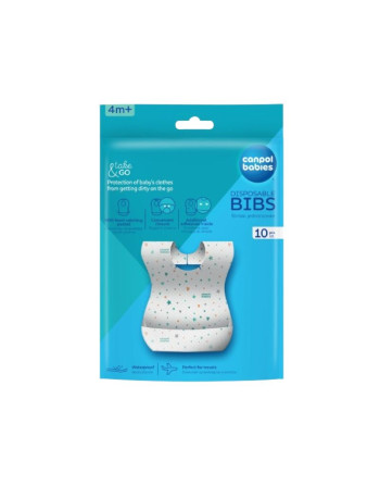 CANPOL BABIES Bavoir Imperméable Jetable Avec Poche 10P 1/800