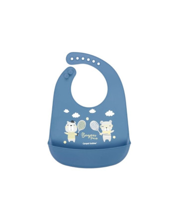 CANPOL BABIES Bavoir Silicone Bleu 4M+ (74/027)