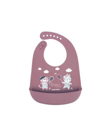 CANPOL BABIES Bavoir Silicone RED 4M+ 74/027