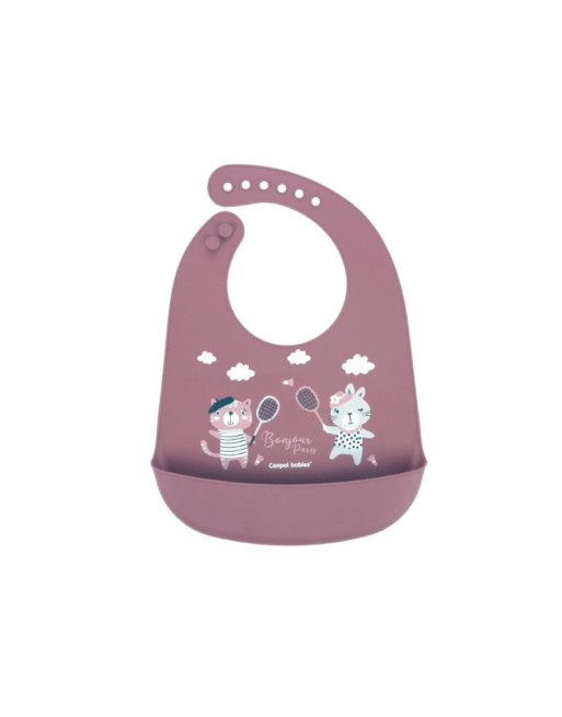 CANPOL BABIES Bavoir Silicone RED 4M+ 74/027