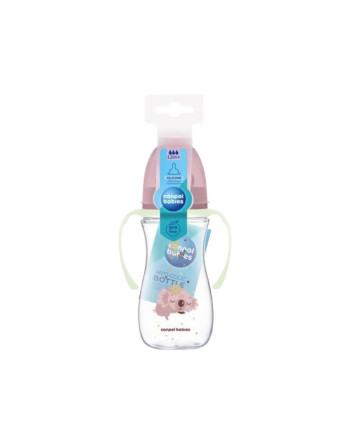 CANPOL BABIES Biberon PC Anti Colique Large Avec Anses 300ML Pink(35/238)