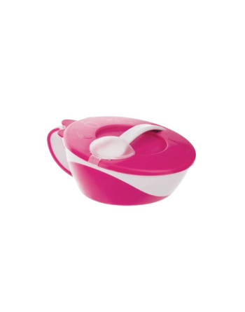 CANPOL BABIES Bol 350ML Avec Couvcle Et Cuillère Avec Couvercle Pink(31/406)