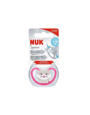 NUK Sucette Space + Boite 6-18Mois
