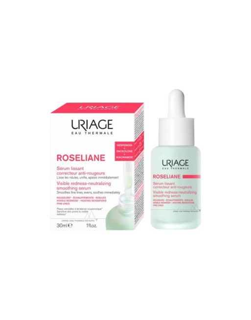 URIAGE Roseliane Sérum Lissant Correcteur anti-rougeurs, 30ml