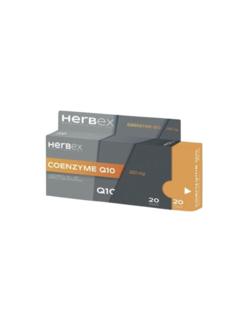 HERBEX COENZYME Q10 300MG, 20 GELULES