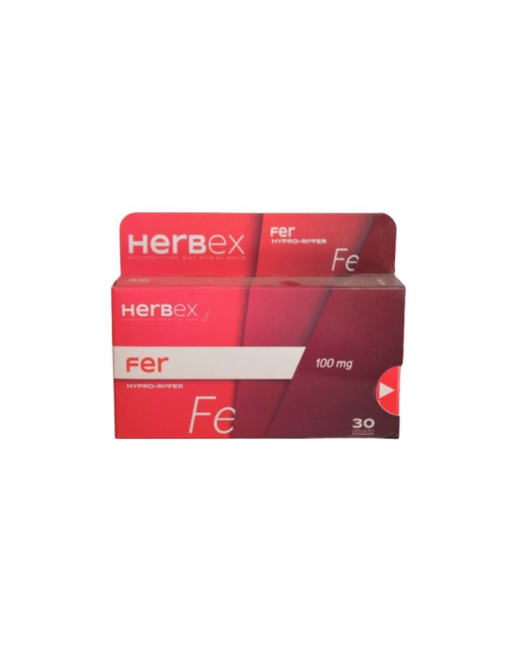 HERBEX FER 100MG, 30 GELULES