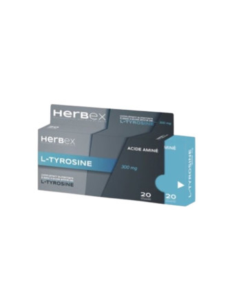HERBEX L-TYROSINE 300MG, 20 GELULES
