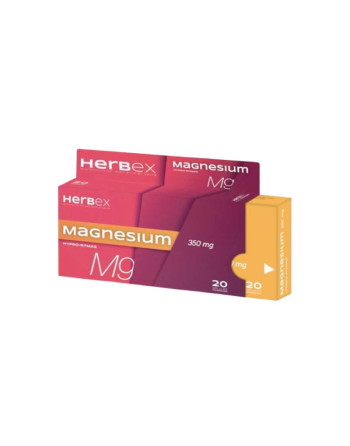 HERBEX MAGNESIUM 350MG, 20 GELULES