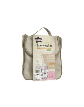 TOMMEE TIPPEE Trousse Closer To Nature 02 Biberons En Verre Rose