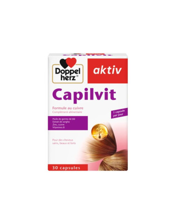 AKTIV Capilvit Cheveux Gélules, 30 Comprimés