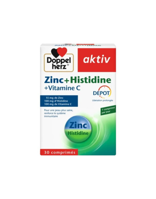 AKTIV Zinc + Histidine + Vitamine C, 30 Comprimés