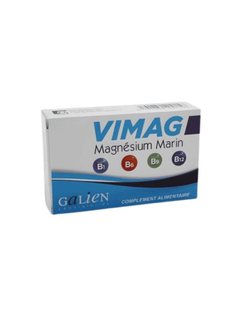 GALIEN Vimag Magnésium Marin + Vitamines B1/B6/B9/B12, 30 Comprimés
