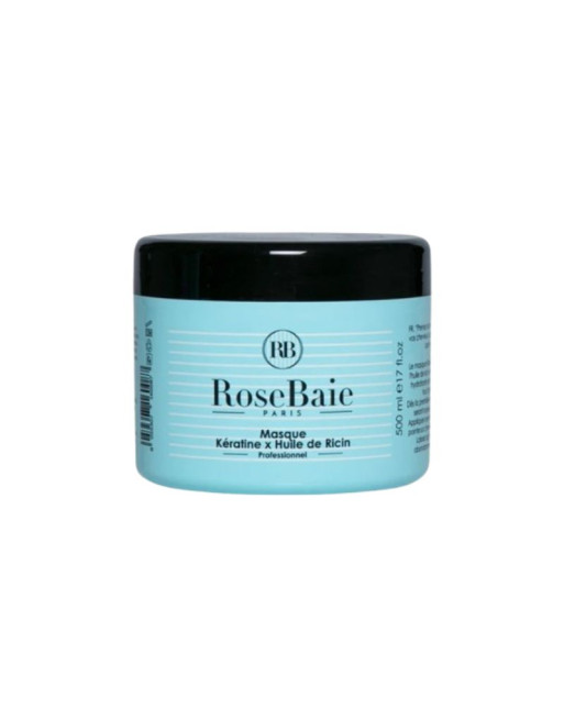 ROSEBAIE Masque Huile De Ricin X Kératine, 500ml
