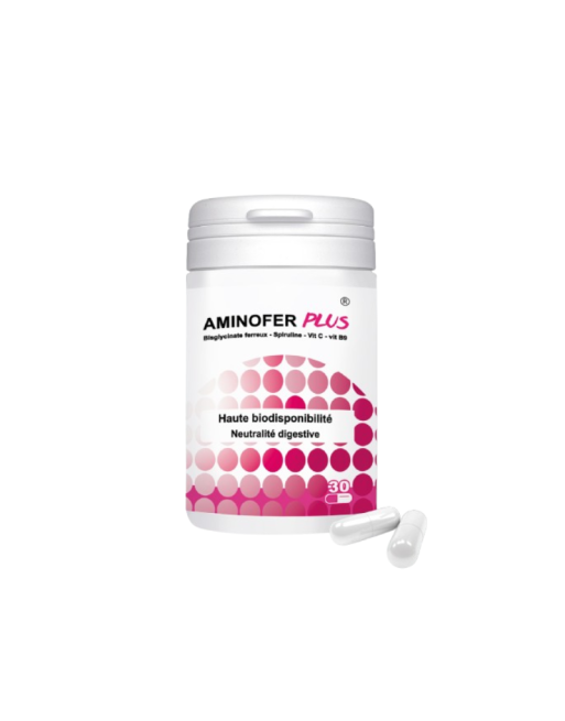 BIOHEALTH Aminofer Plus Bisglycinate Fer, 30 Gélules