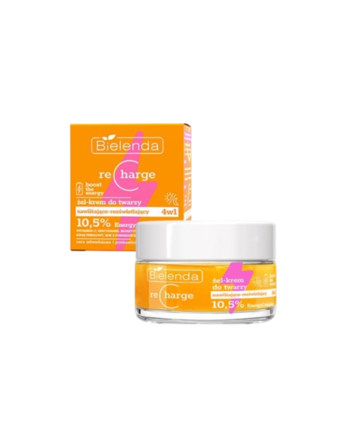 BIELENDA Boost Energy Gel Crème Hydra Eclaircissant 4en1, 50ml