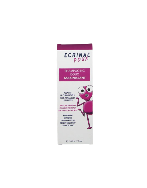ECRINAL Poux Shampooing Doux Assainissant, 200ml